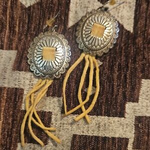 Silver and Gold Dangle Earrings